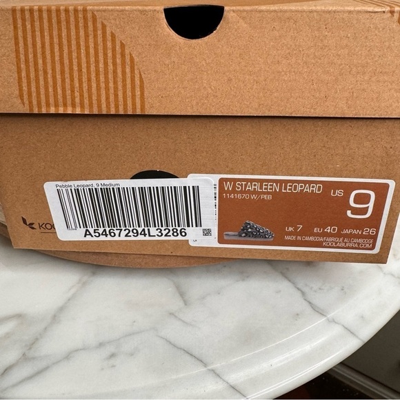 UGG by koolaburra NIB Slippers grey & black animal print,leopard Slide in Size 9 - Picture 6 of 8